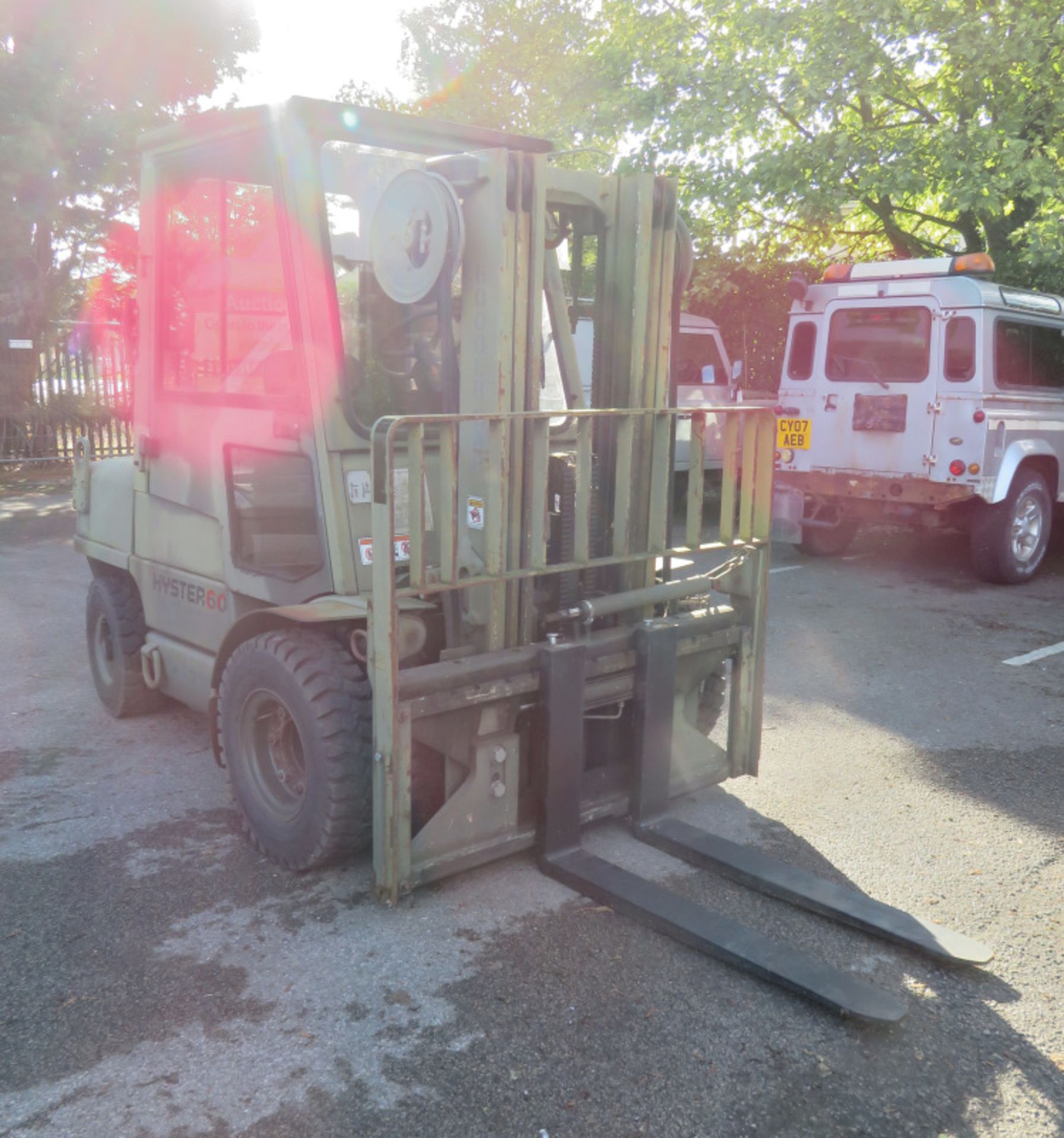 Hyster 60XM forklift - 445.30 hours run - Capacity 6000lbs at 24 inch LC - serial H1776209 - Image 3 of 16