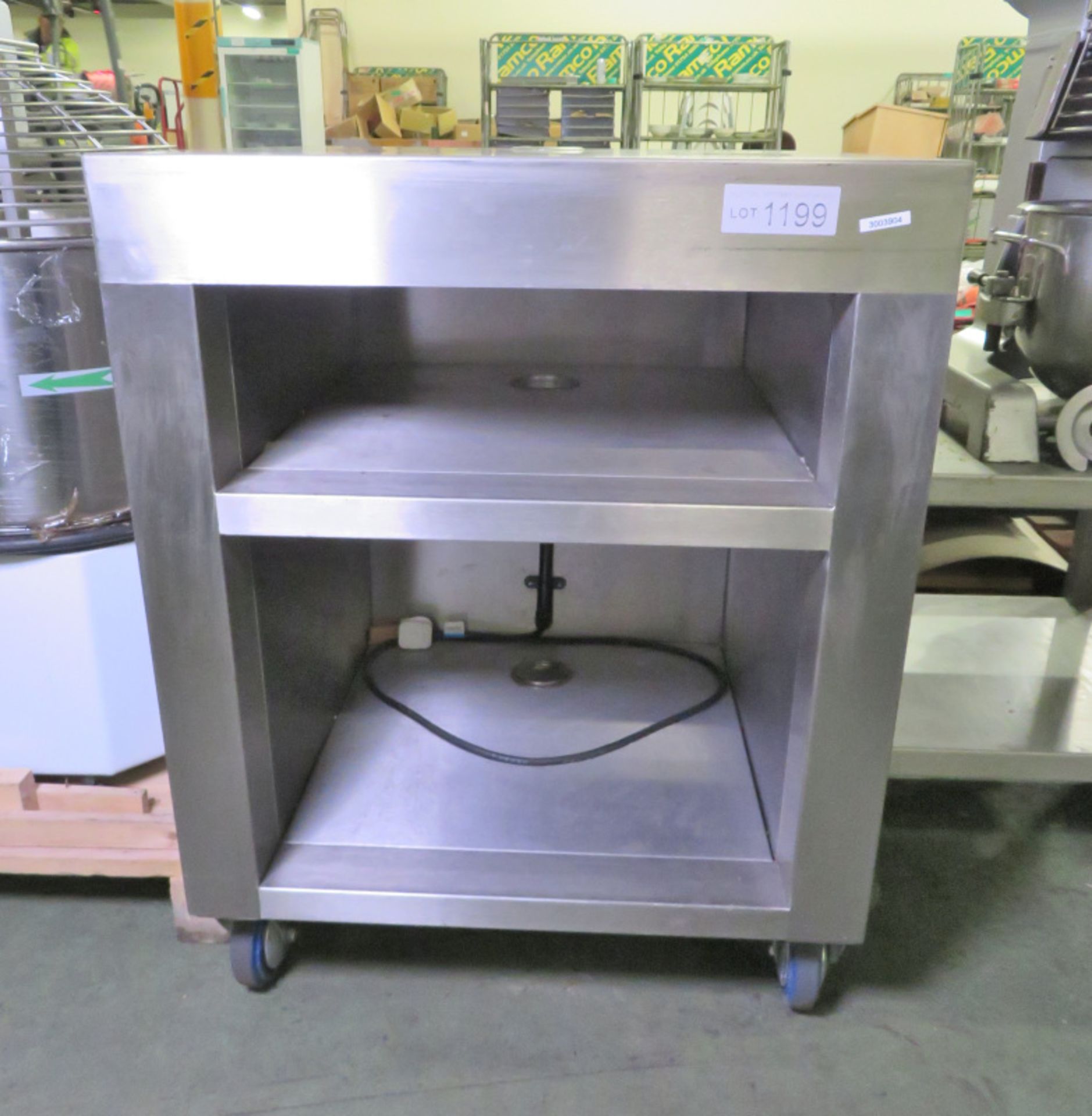 Stainless Steel Mobile Counter L 700mm x W 700mm x H 900mm - Image 3 of 3