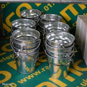 24x Galvanized Tubs W100 x H90mm