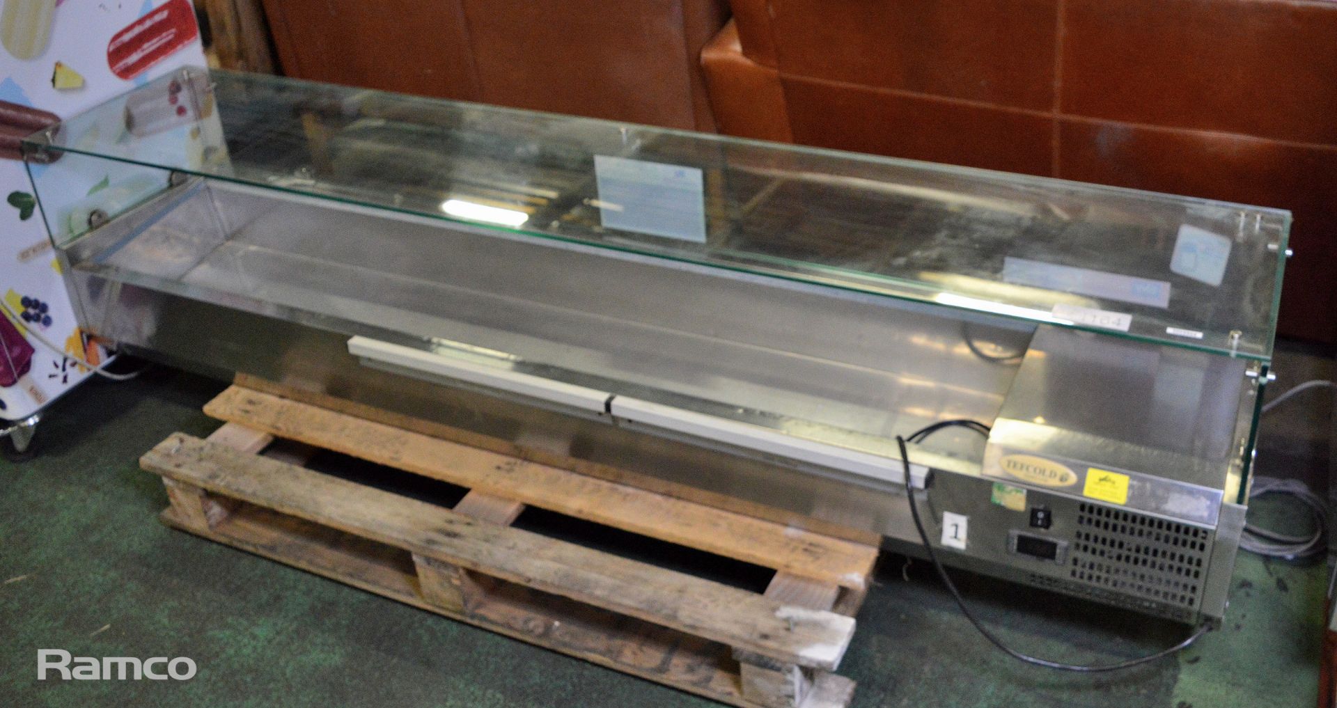 Tefcold Counter Top Chilled Display Unit L 2000mm x W 400mm x H 400mm