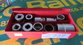 Socket Set in metal tool box