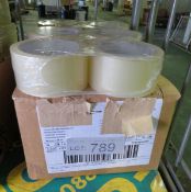 3M Transparent PVC Packaging 6x 66M Roll Per Pack 4 Per Box