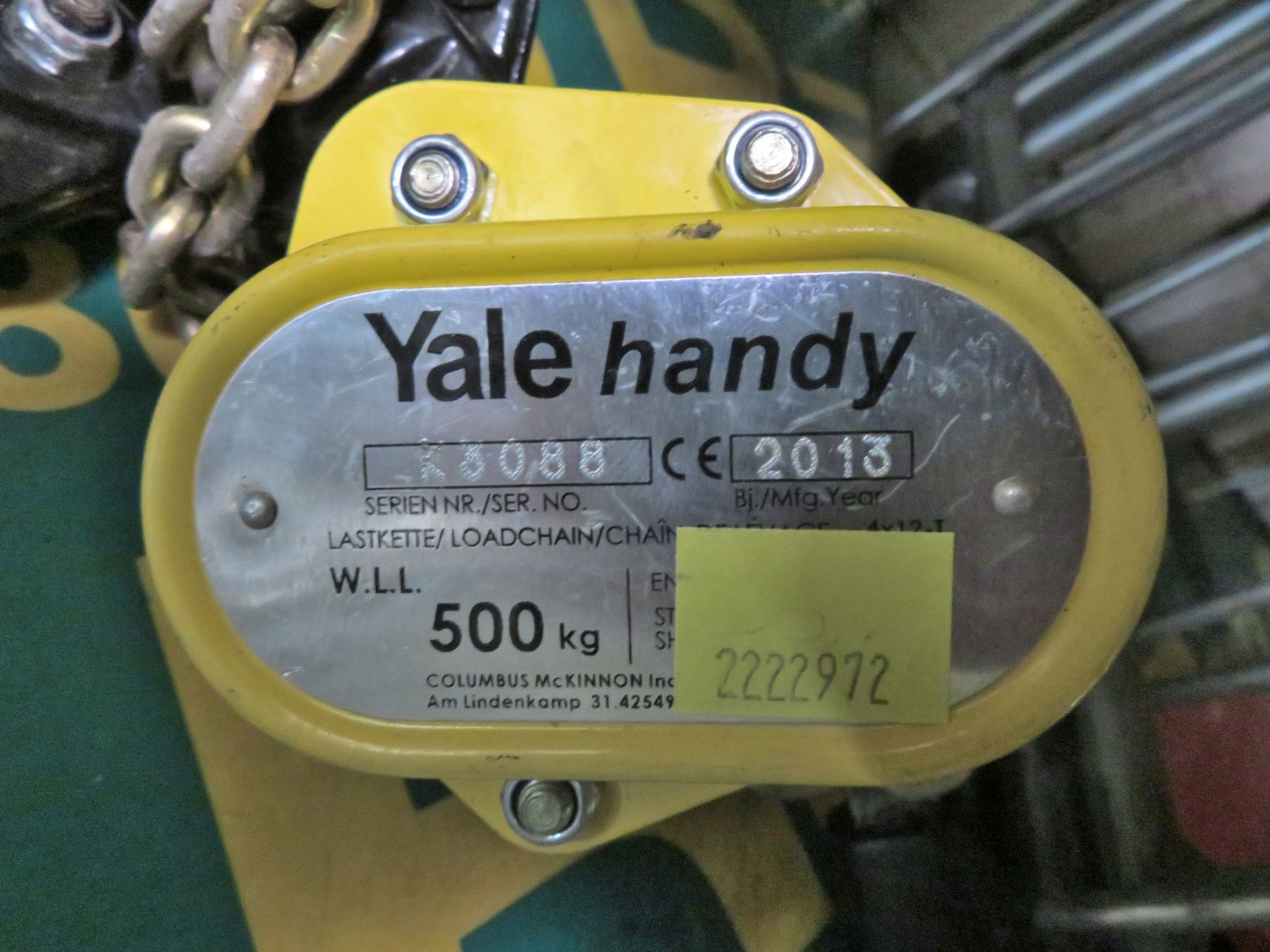 Yale Handy Small Hand Winch 500kg - Image 2 of 2