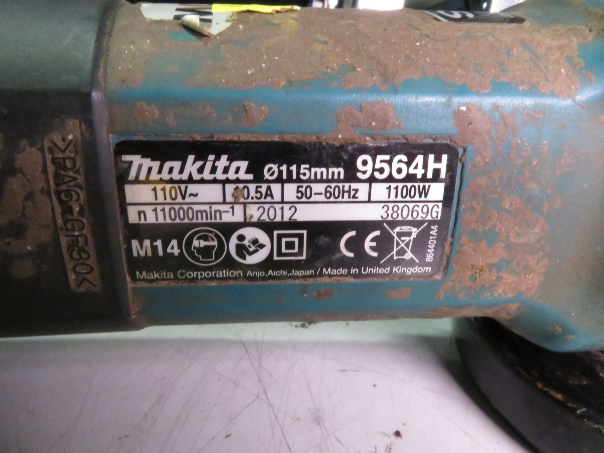 Makita 9564H Electric Angle Grinder 110v - Image 3 of 3