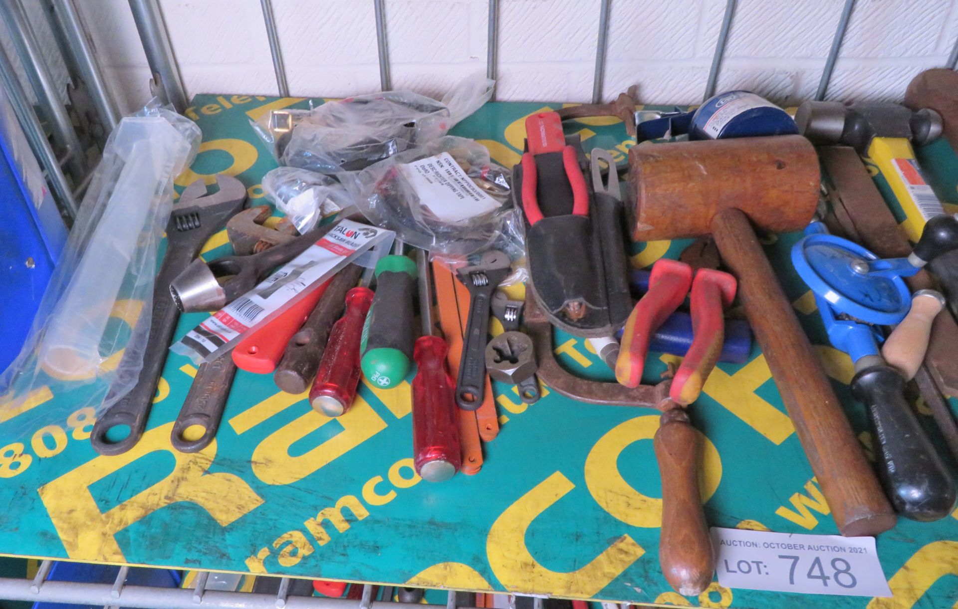 Various Hand Tools - mallets, adjustable spanners, screwdrivers, hammer, files - Image 3 of 3