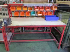 Workbench with vice and electrical sockets - 1830mm x 920mm