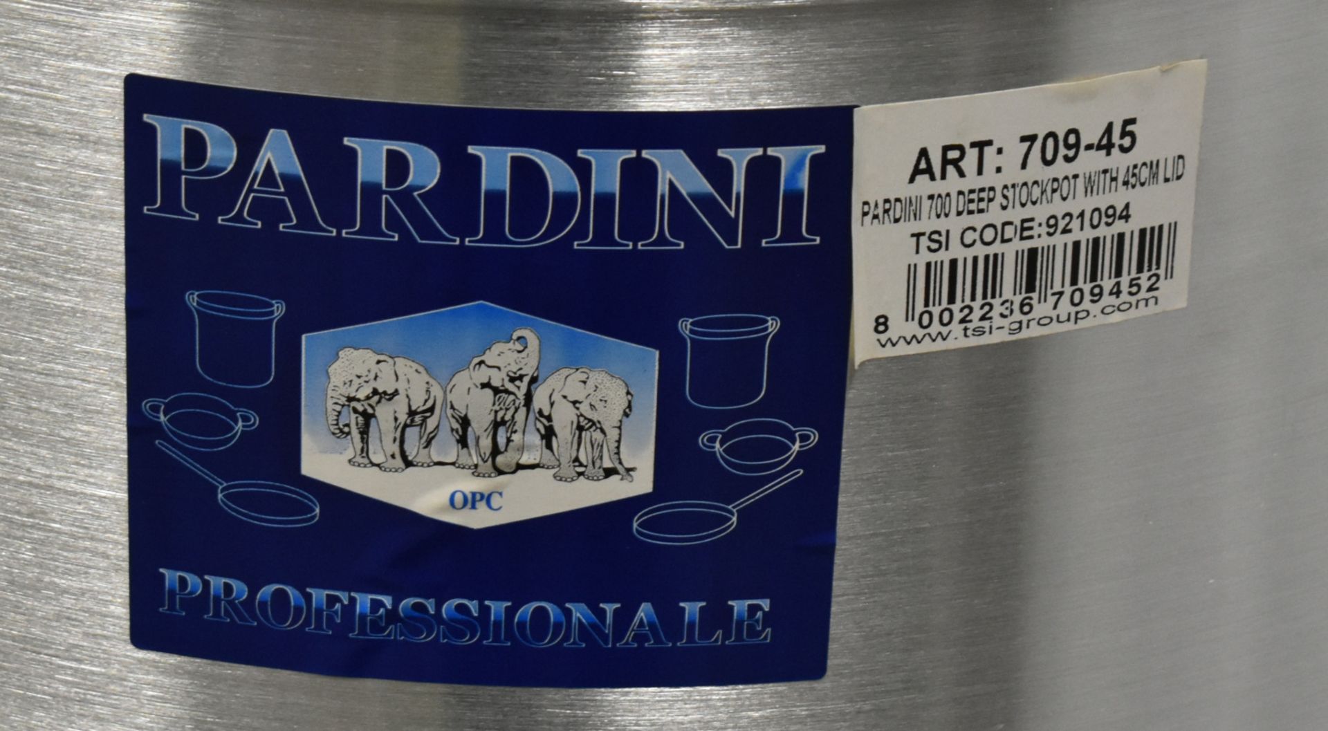 Pardini large cooking stock pots - H45cm x W45cm - Image 3 of 3