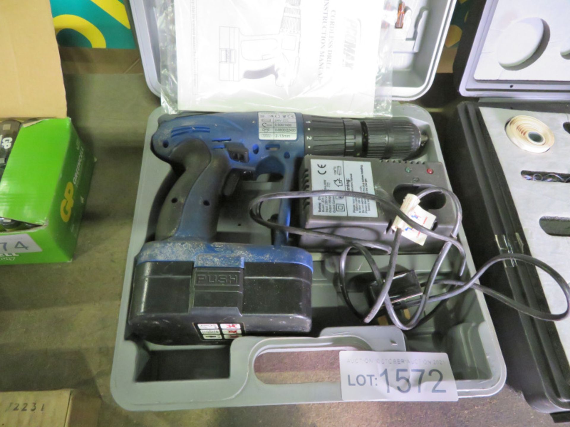 Promax cordless 24V power drill - Image 2 of 5