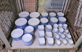 Various Catering Crockery - side plates, bowls, plates, square bowls