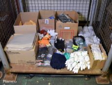 Workwear gloves, compactor sacks, foam pads