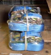 5x Ratchet Straps - 10m length