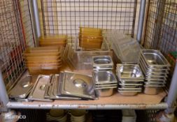 Various Catering Equipment - gastronorm trays, plastic tubs