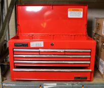 Clarke 6 Drawer Tool Chest Red With Keys - L 600mm x W 260mm x H 350mm