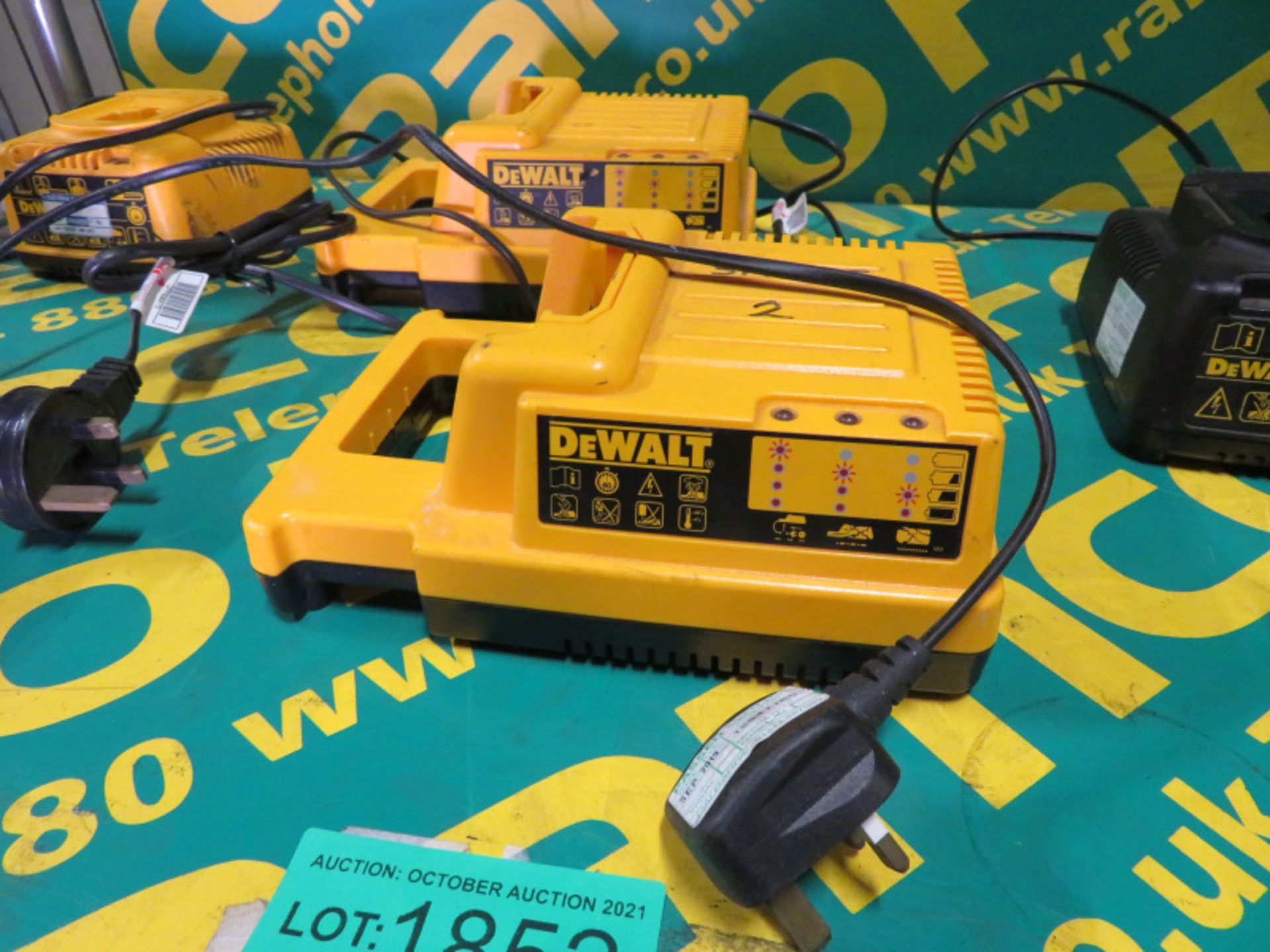 6x Dewalt battery chargers - Image 2 of 4