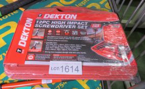 Dekton 12 piece high impact screwdriver set