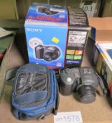 Sony MVC CD500 digital camera with accessories