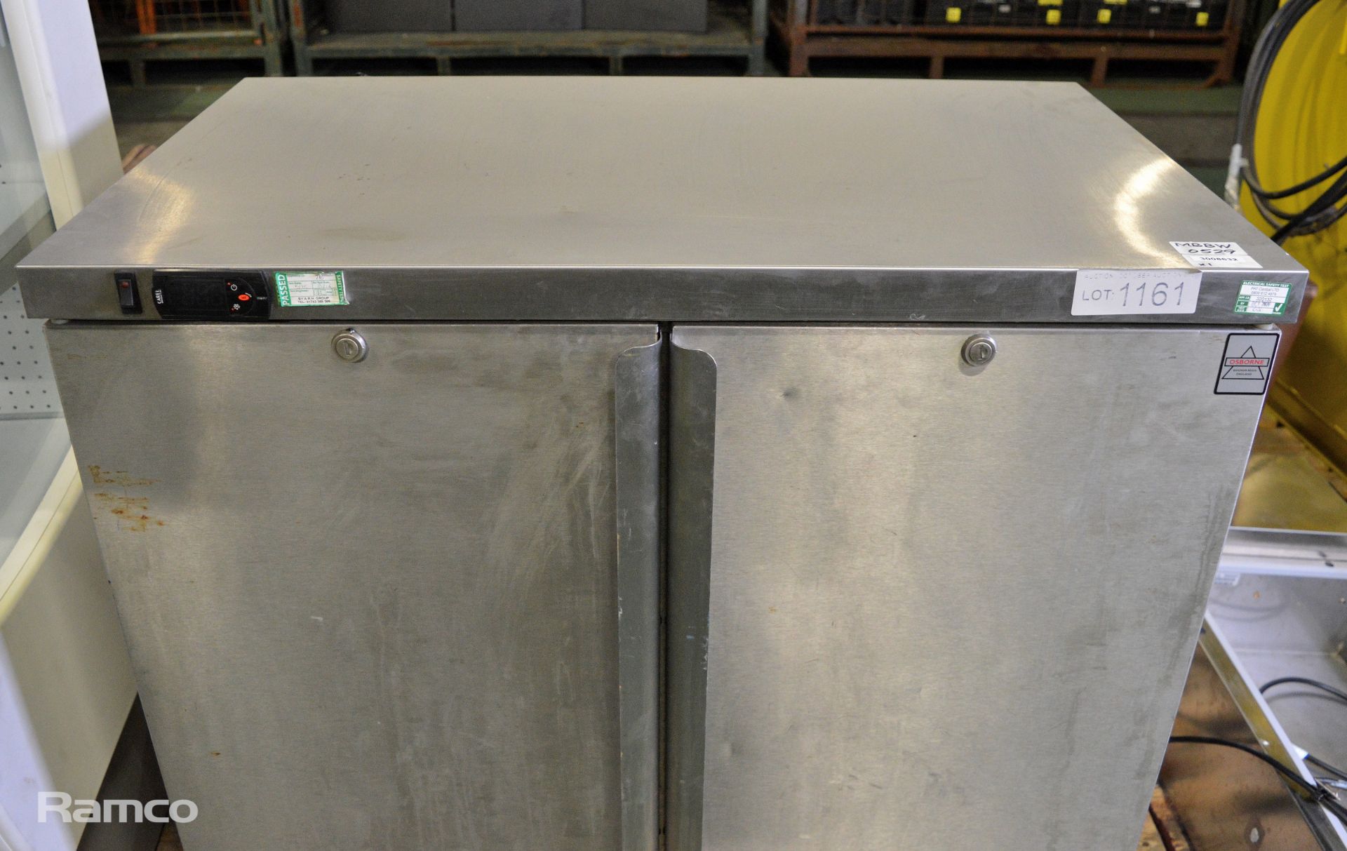 Osborne 250E Stainless Steel 2-Door Refrigerator - L900 x W560 x H900mm - Image 6 of 7
