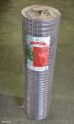 Easy Gardening Galvanised welded mesh roll - H36" x L30m - Mesh size - 1"x1"