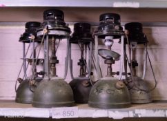 5x Tilley lamps - as spares & repairs