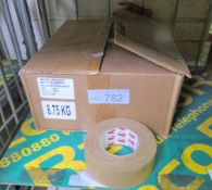Scapa Cloth Adhesive Tape Buff Tan 15x 50M Roll Per Box