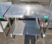 Stainless Steel Table - W900 x D700 x H880mm