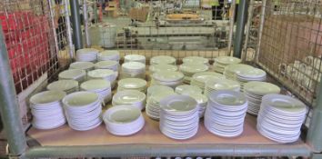 Various Catering Crockery - side plates, coffee cup plates