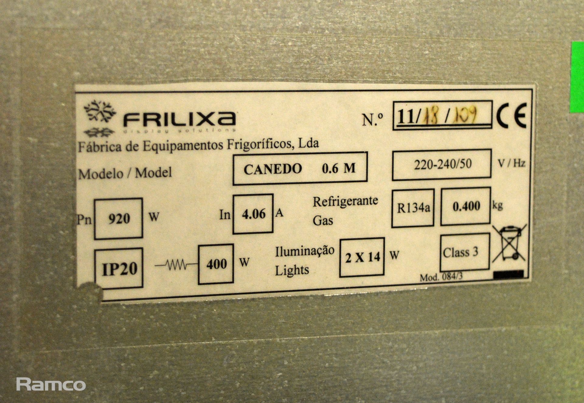 Frilixa CANEDO 0.6M Chiller Display Unit - L610 x W610 x H1450mm - Image 5 of 5
