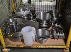 Various Food Mixing Bowls, Jugs, Pans