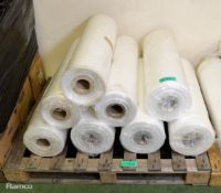 7x rolls of LD Polyurethane film - 770mm long - 25kg rolls