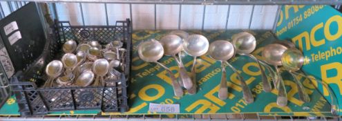 79x EPNS Soup Spoons & 11x EPNS Ladles