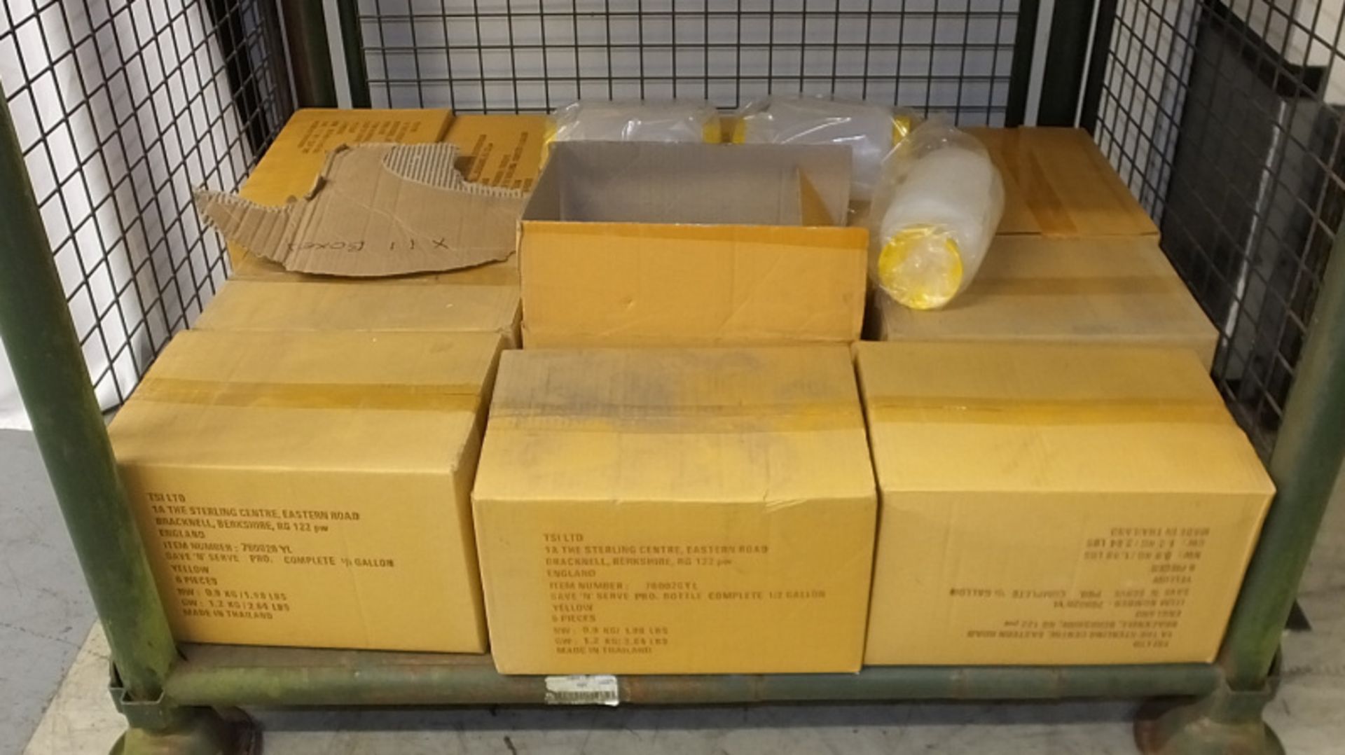 Save n Serve Pro bottles 1/2 gallon yellow - 6 per box - 11 boxes