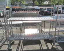 Bartlett B-Line 2 tier shelving unit