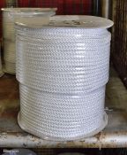 White Poly Fibrous Rope Coil - 220m x 9mm - SYC cord No31 - NSN 4020-99-120-8692 - 14kg