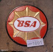 BSA Cast Sign