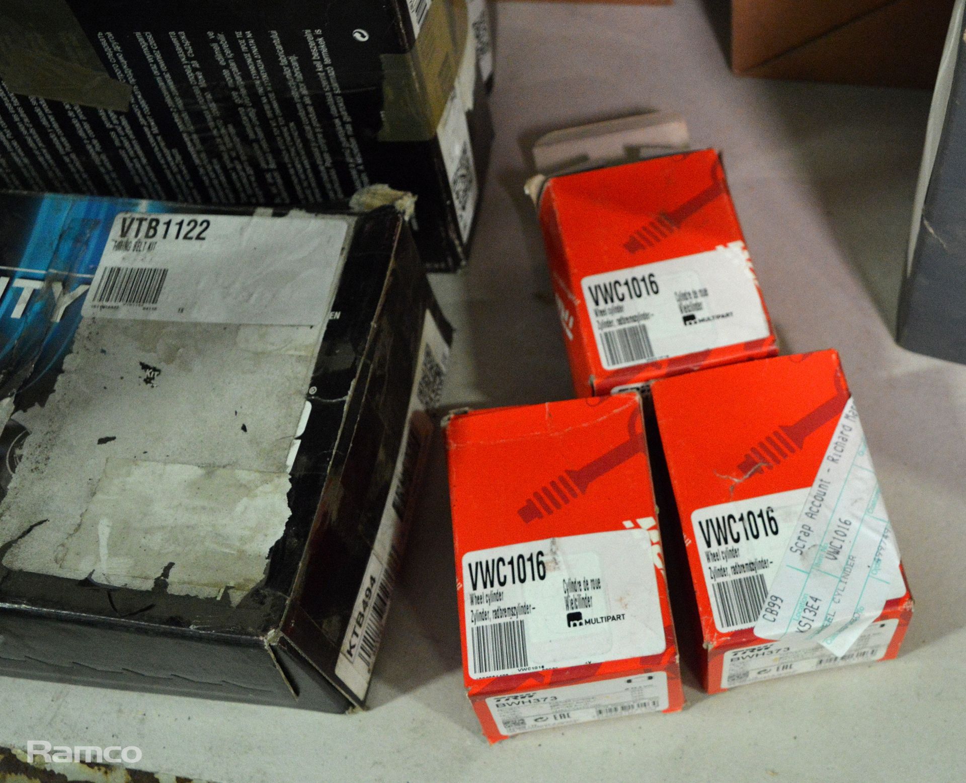 Vehicle parts - timing belt kits, air filters, brake calipers, wheel bearing kits, rear la - Image 6 of 9