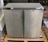 Osborne 250E Stainless Steel 2-Door Refrigerator - L900 x W560 x H900mm