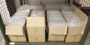 6in smooth plastic test tubes - approx. 1000 per box - 6 boxes