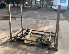 Ex-MOD 6' x 3' Stillages with c/w straps, posts and top