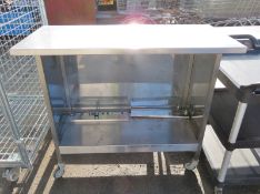 Stainless steel worktop