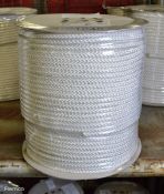 White Poly Fibrous Rope Coil - 220m x 9mm - SYC cord No31 - NSN 4020-99-120-8692 - 14kg