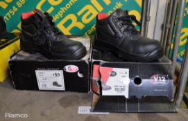 V12 Work Boots - size UK4 & V6 Work Boots - size UK4