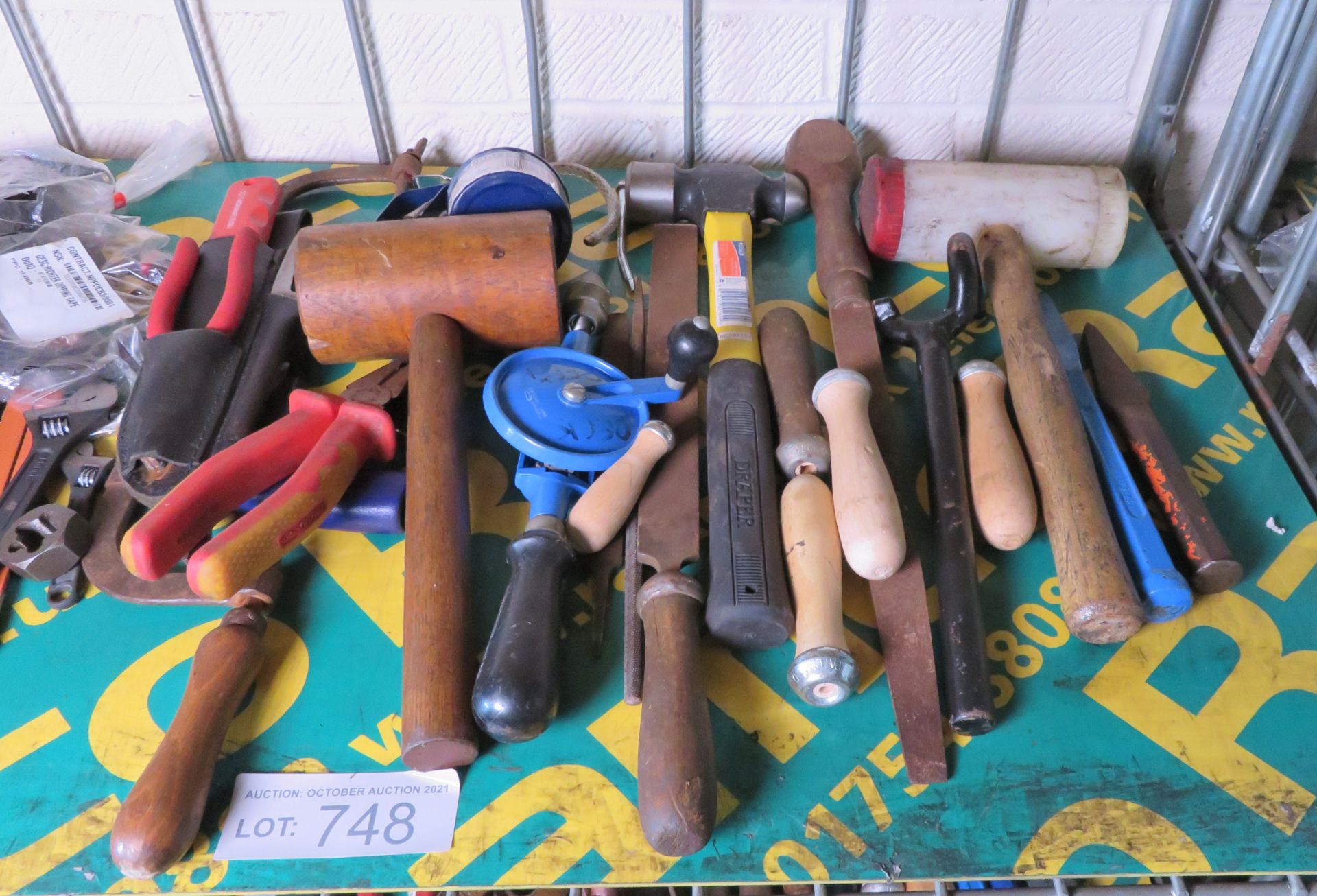 Various Hand Tools - mallets, adjustable spanners, screwdrivers, hammer, files - Image 2 of 3