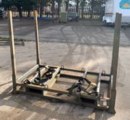 Ex-MOD 6' x 3' Stillages with c/w straps, posts and top