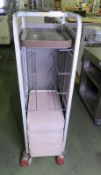 Craven Mobile Multi Tray Trolley L 400mm x W 570mm x H 1380mm