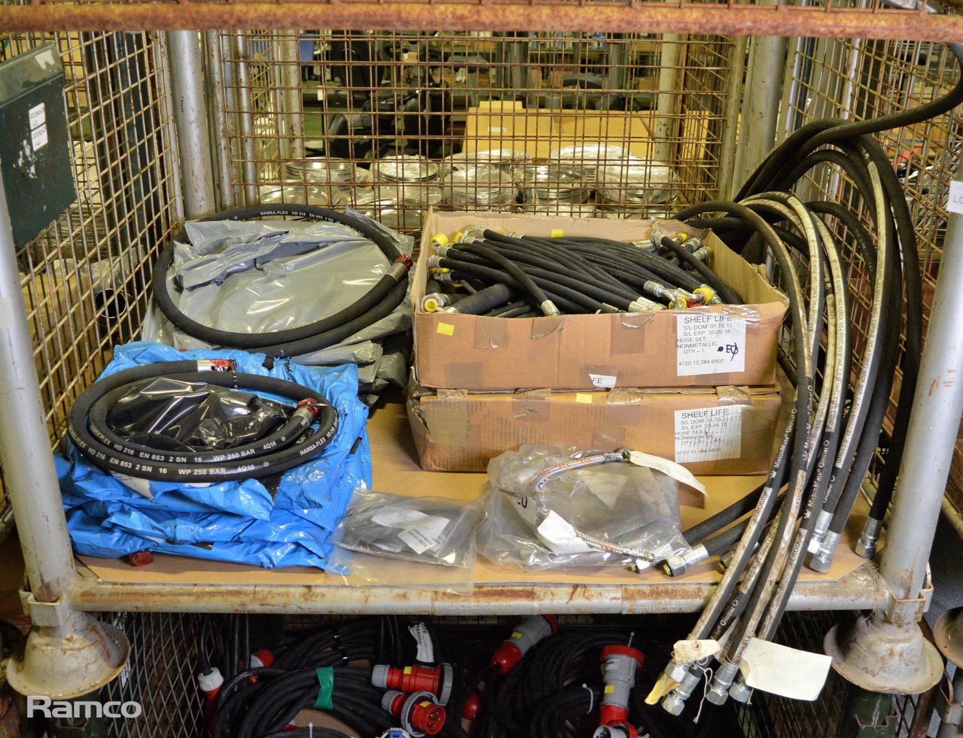 2x Hydraulic Hose Sets, Various Hose Assemblies