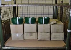 Classic Oval Food Basket 9.5x6x2 Green 36x Per Box - 16 boxes