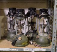 4x Tilley lamps - as spares & repairs