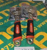 2x Dekton 12 inch Adjustable Wrenches