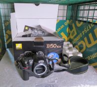 Nikon D50 SLR Camera body with AF-S DX Zoom-Nikkor 18-55mm Lens