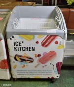 Telcold NIC 100/DIV Ice Cream Chiller - L650 x W650 x H950mm (lid not completed)